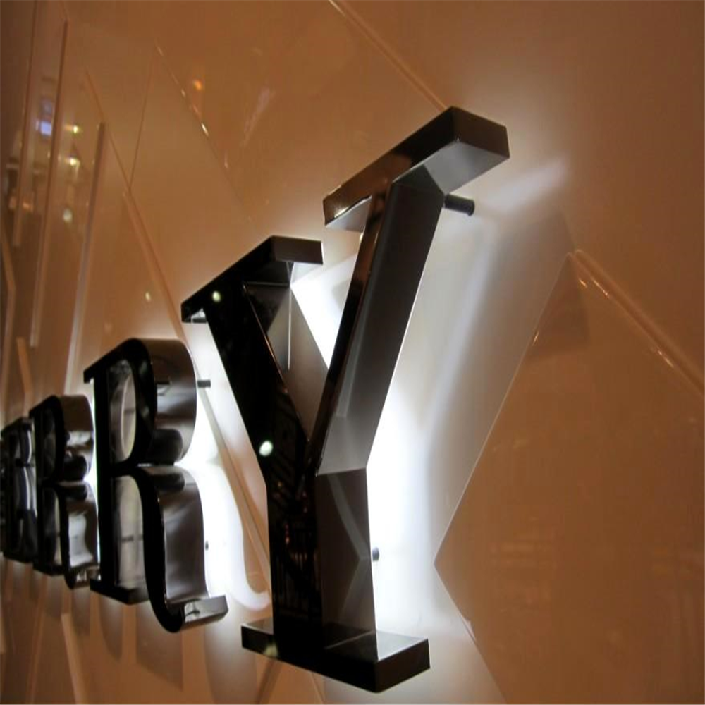 Rear Lit Stainless Steel LED Letters – ZX SIGN